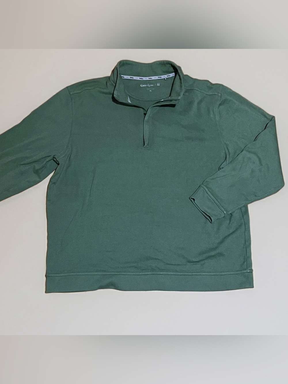 Walter Hagen Men's Green Quarter-Zip Pullover